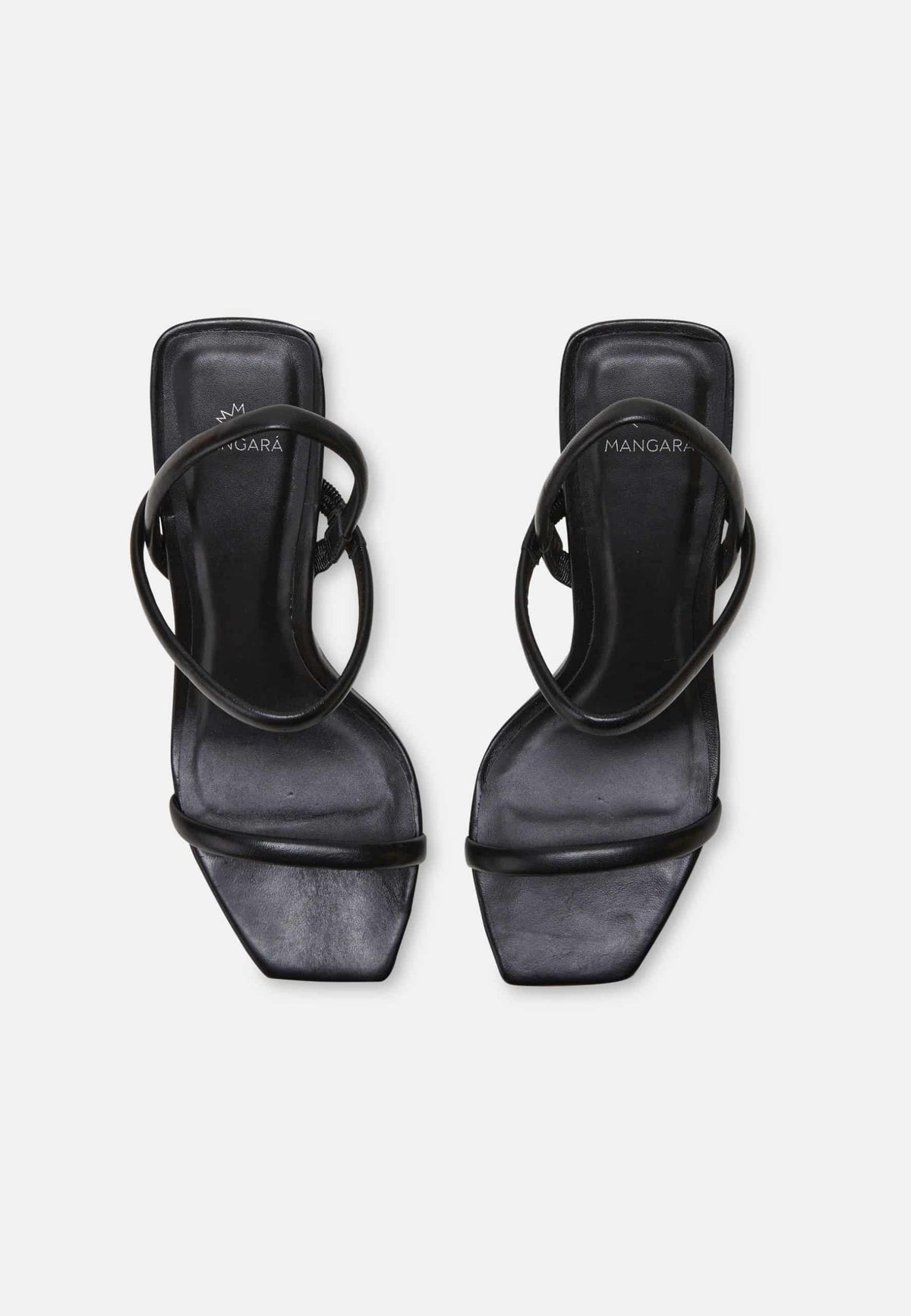 Palmito Goat Black Leather Sandals – 6.5cm Block Heel